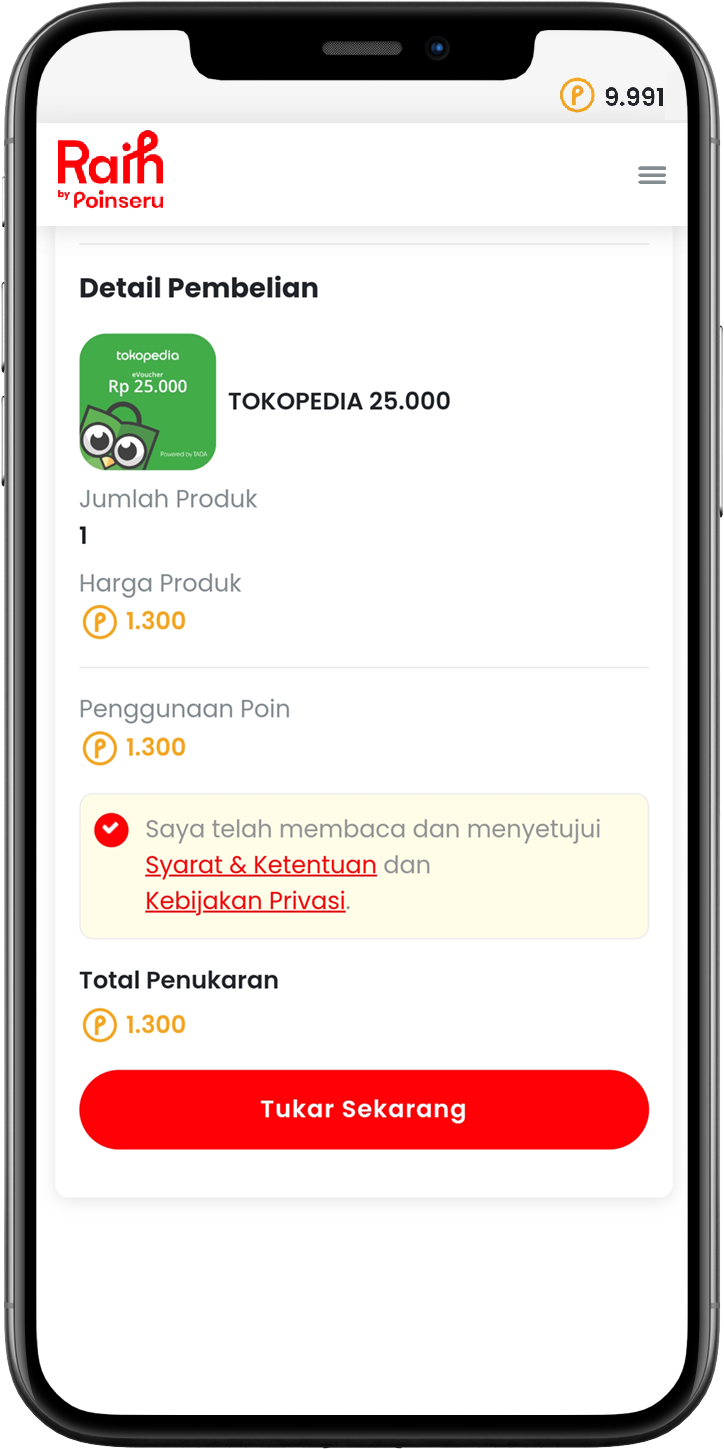 Bagaimana cara menukarkan Poinseru?​