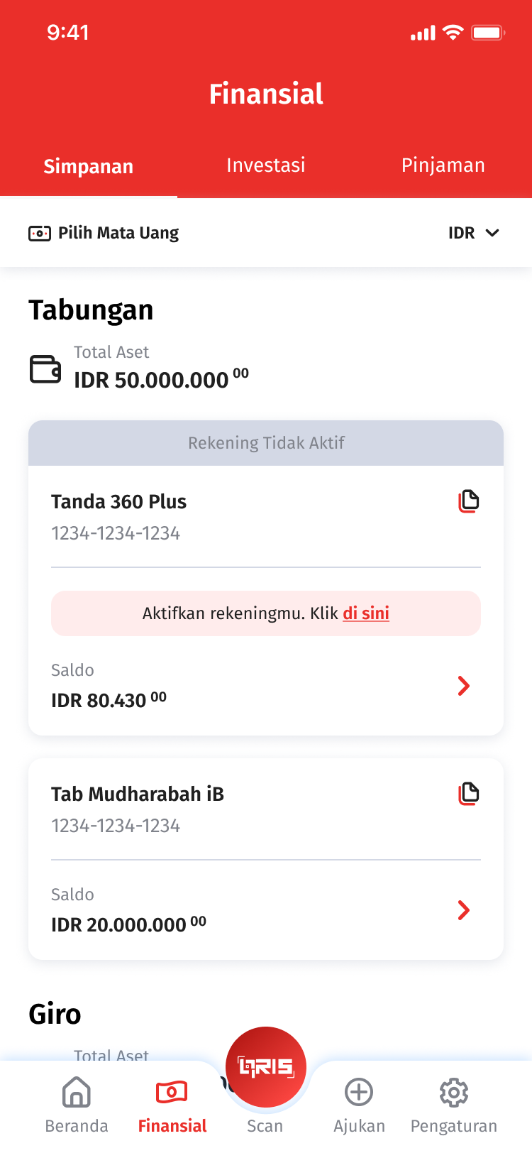 Reaktivasi OCBC mobile